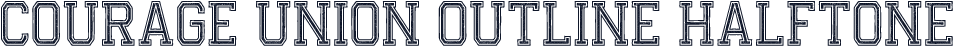 Courage Union Outline Halftone