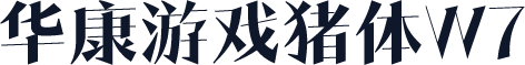 华康游戏猪体W7