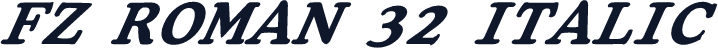 FZ ROMAN 32 ITALIC