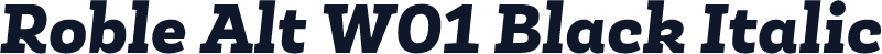 Roble Alt W01 Black Italic