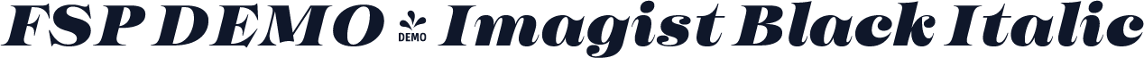 FSP DEMO - Imagist Black Italic