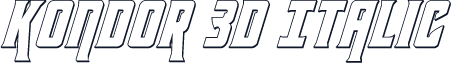 Kondor 3D Italic