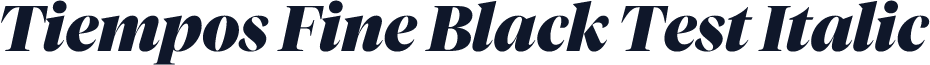 Tiempos Fine Black Test Italic