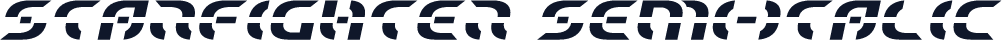 Starfighter Semi-Italic