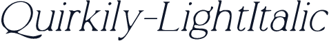 Quirkily-LightItalic