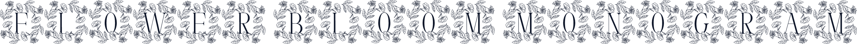Flower Bloom Monogram