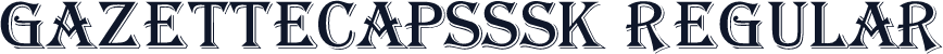 GazetteCapsSSK Regular