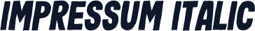 Impressum Italic
