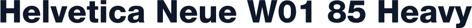 Helvetica Neue W01 85 Heavy