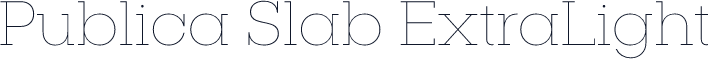 Publica Slab ExtraLight
