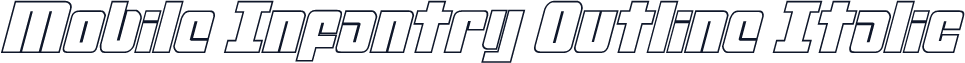 Mobile Infantry Outline Italic