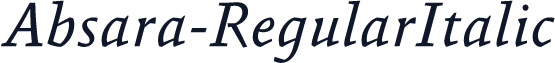 Absara-RegularItalic