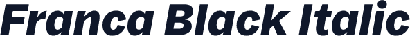 Franca Black Italic