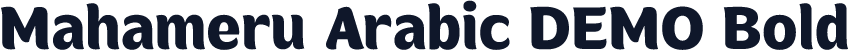 Mahameru Arabic DEMO Bold