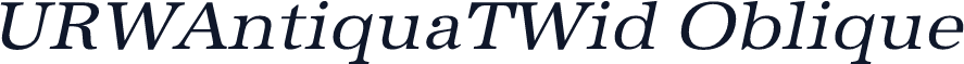 URWAntiquaTWid Oblique