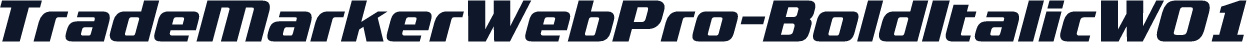 TradeMarkerWebPro-BoldItalicW01