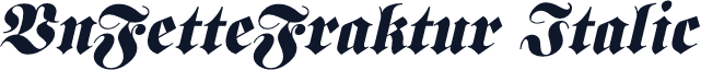 VnFetteFraktur Italic