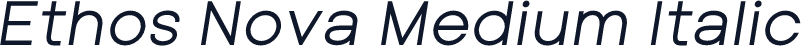 Ethos Nova Medium Italic