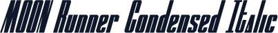 MOON Runner Condensed Italic