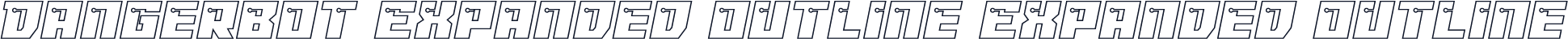 Dangerbot Expanded Outline Expanded Outline
