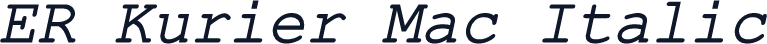 ER Kurier Mac Italic
