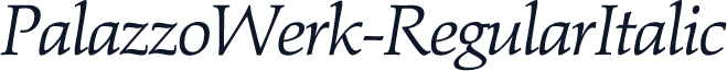 PalazzoWerk-RegularItalic