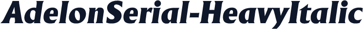 AdelonSerial-HeavyItalic