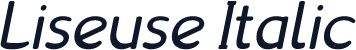 Liseuse Italic