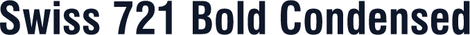 Swiss 721 Bold Condensed