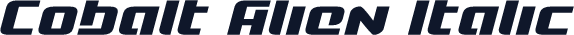 Cobalt Alien Italic