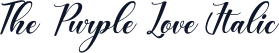 The Purple Love Italic
