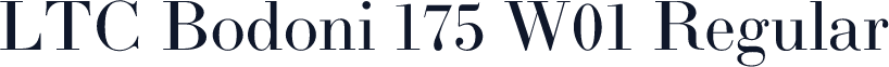 LTC Bodoni 175 W01 Regular