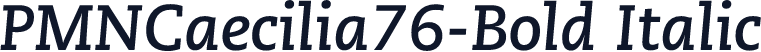 PMNCaecilia76-Bold Italic