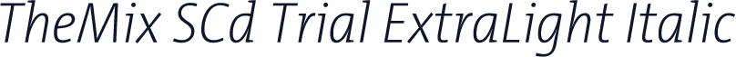 TheMix SCd Trial ExtraLight Italic