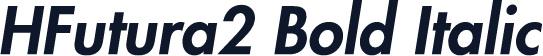 HFutura2 Bold Italic