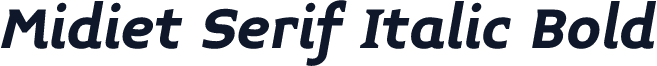 Midiet Serif Italic Bold