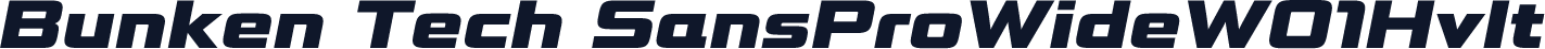 Bunken Tech SansProWideW01HvIt