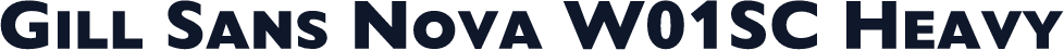 Gill Sans Nova W01SC Heavy