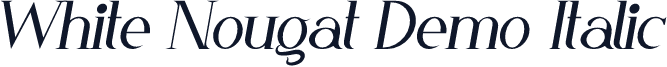 White Nougat Demo Italic