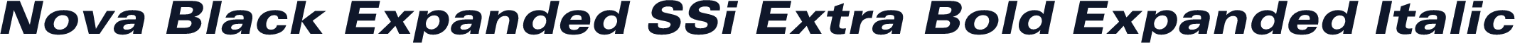 Nova Black Expanded SSi Extra Bold Expanded Italic
