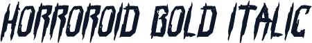 Horroroid Bold Italic