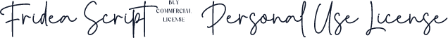 Fridea Script - Personal Use License