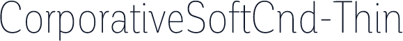 ☞CorporativeSoftCnd-Thin