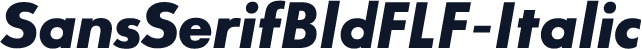 SansSerifBldFLF-Italic