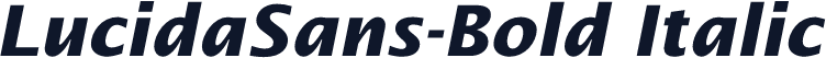 LucidaSans-Bold Italic