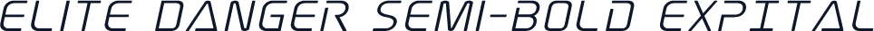 Elite Danger Semi-Bold ExpItal