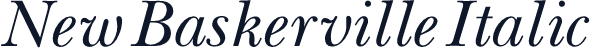 New Baskerville Italic
