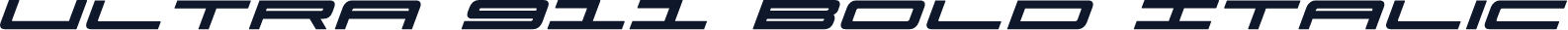 Ultra 911 Bold Italic