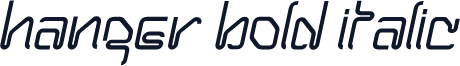 Hanger Bold Italic