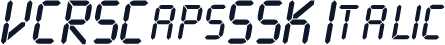 VCRSCapsSSK Italic